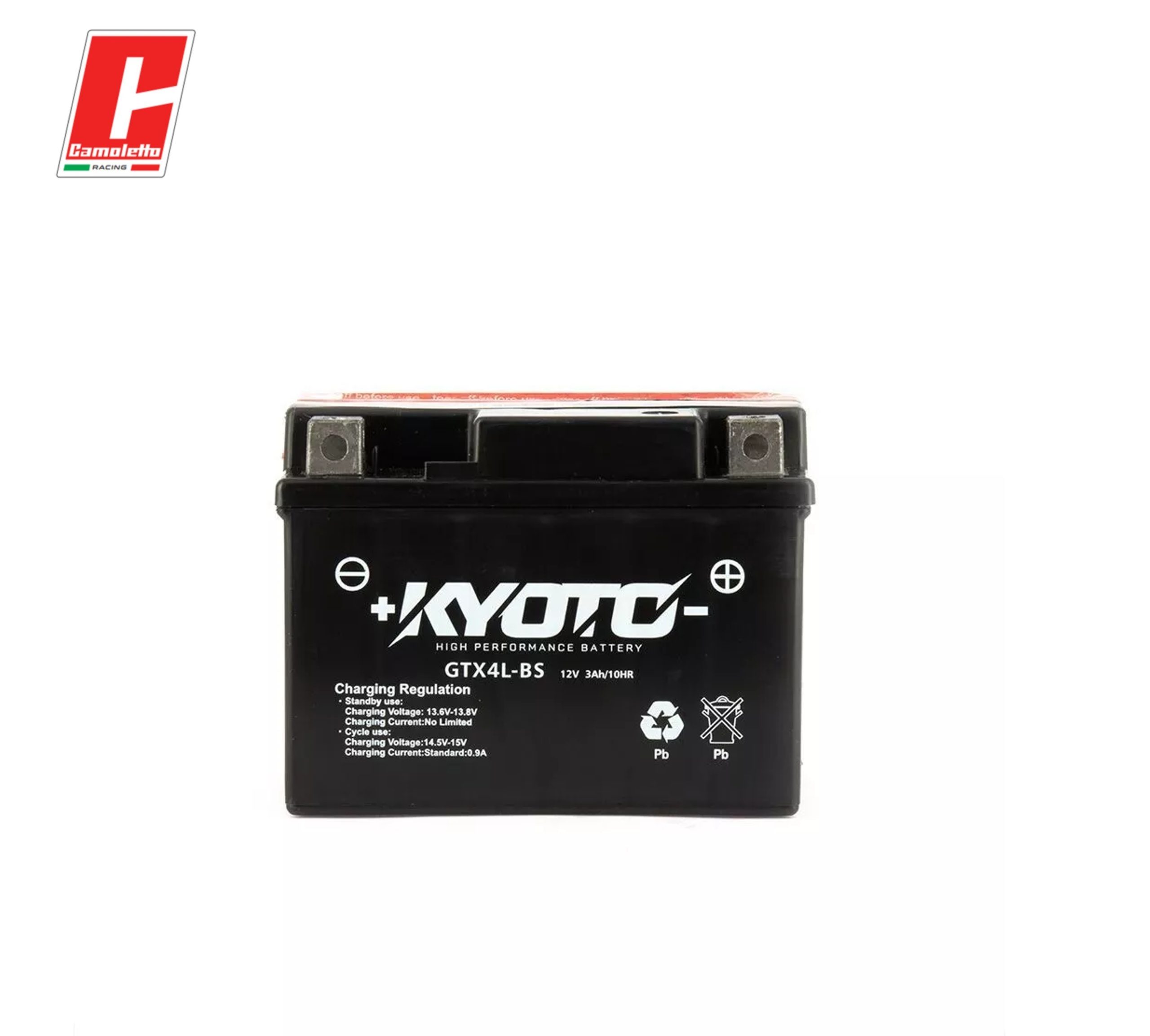 Batteria moto Kyoto GTX4L-BS (YTX4L-BS) - 12 V 3 Ah -